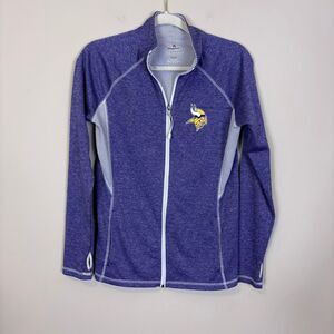 Majestic Women’s Minnesota Vikings Purple Full Zip Up Jacket Medium